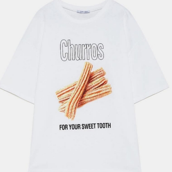 Zara Tops - ZARA FRONT PRINT T-SHIRT